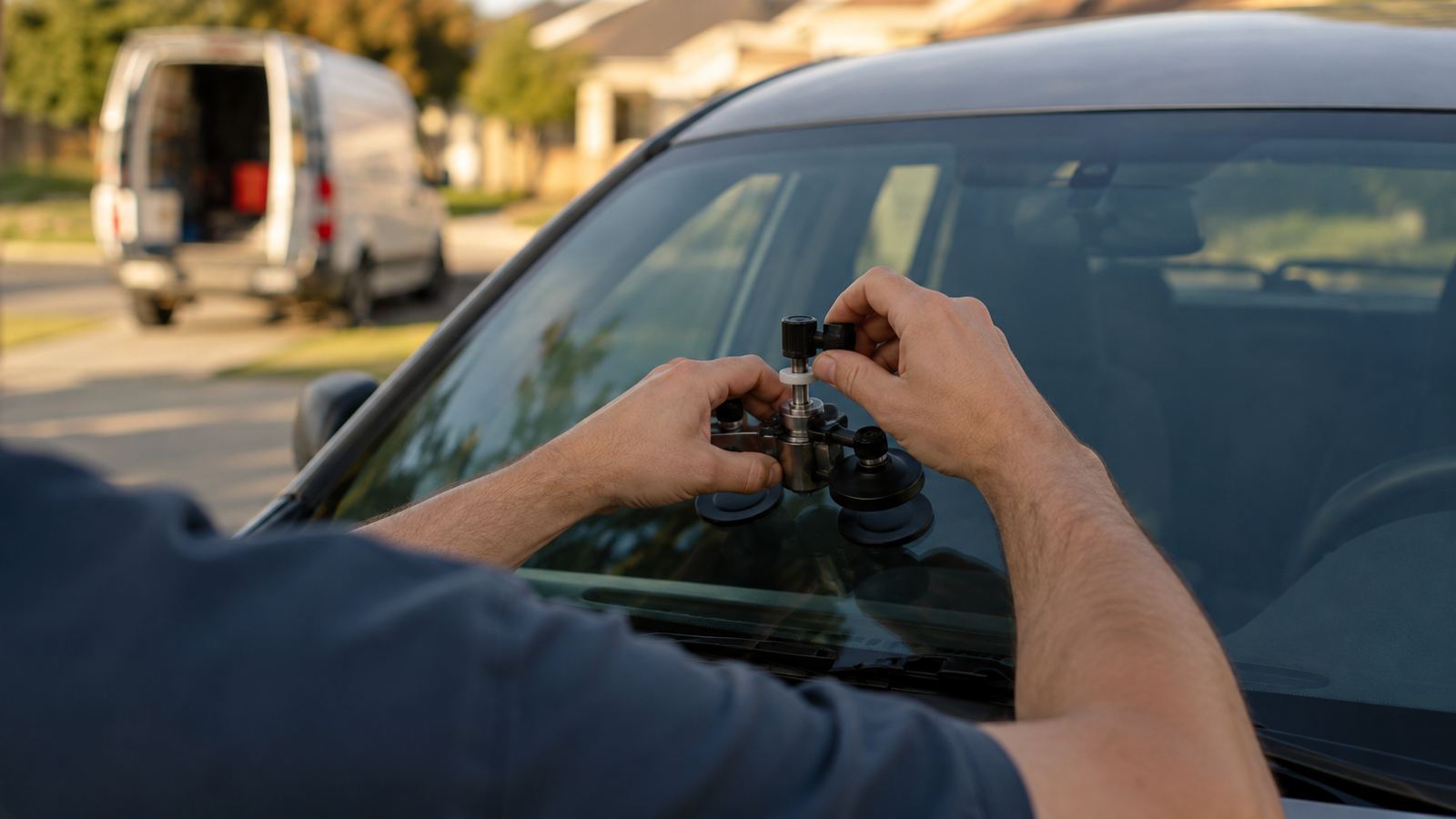 Mobile auto glass service